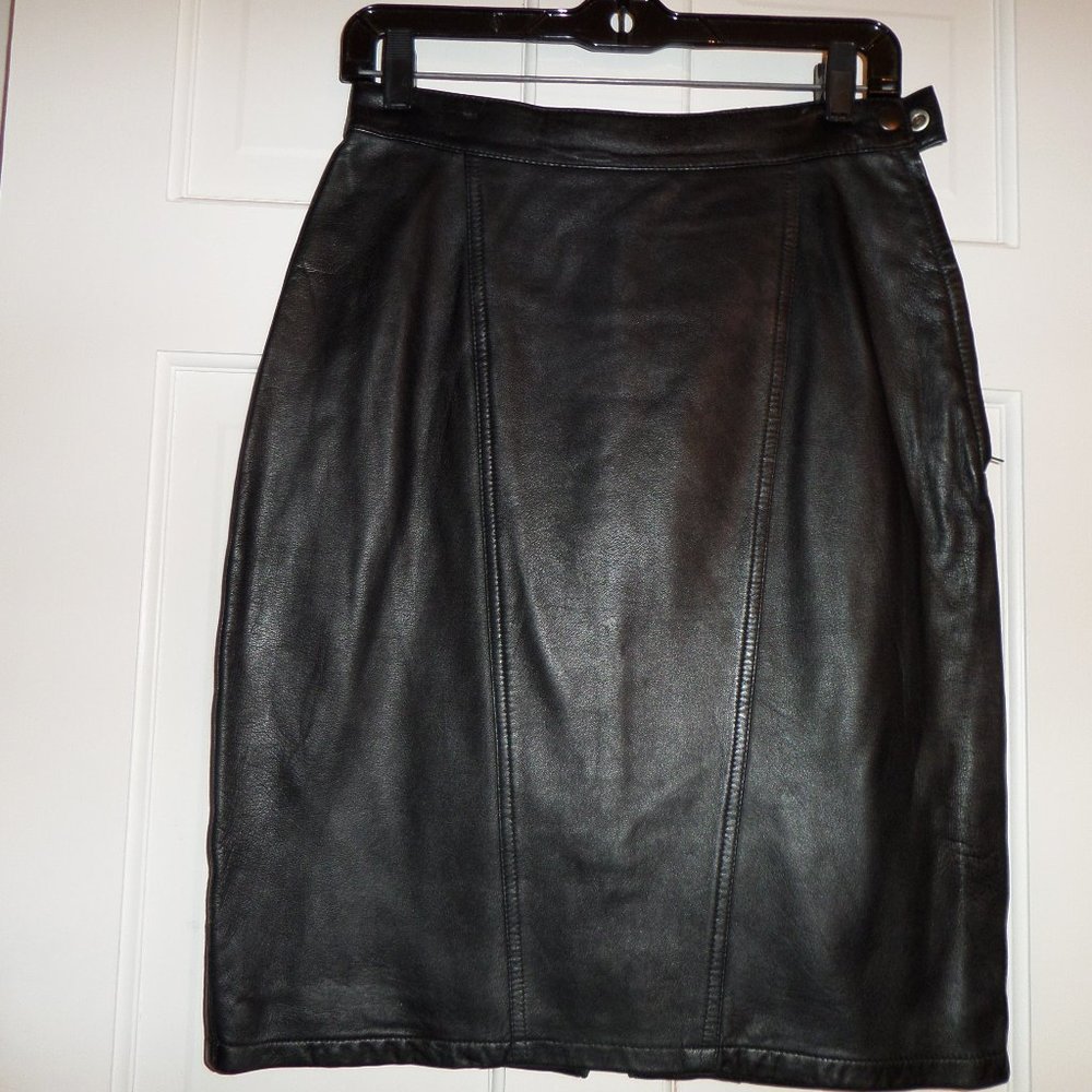 Black leather shirt